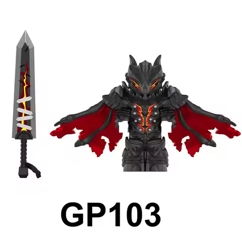 NEW GP103 Medieval Series warrior The Berserk Guts Horse Model Blocks MOC Bricks Set Puzzle Gifts Toys For Children FQ101-FQ102