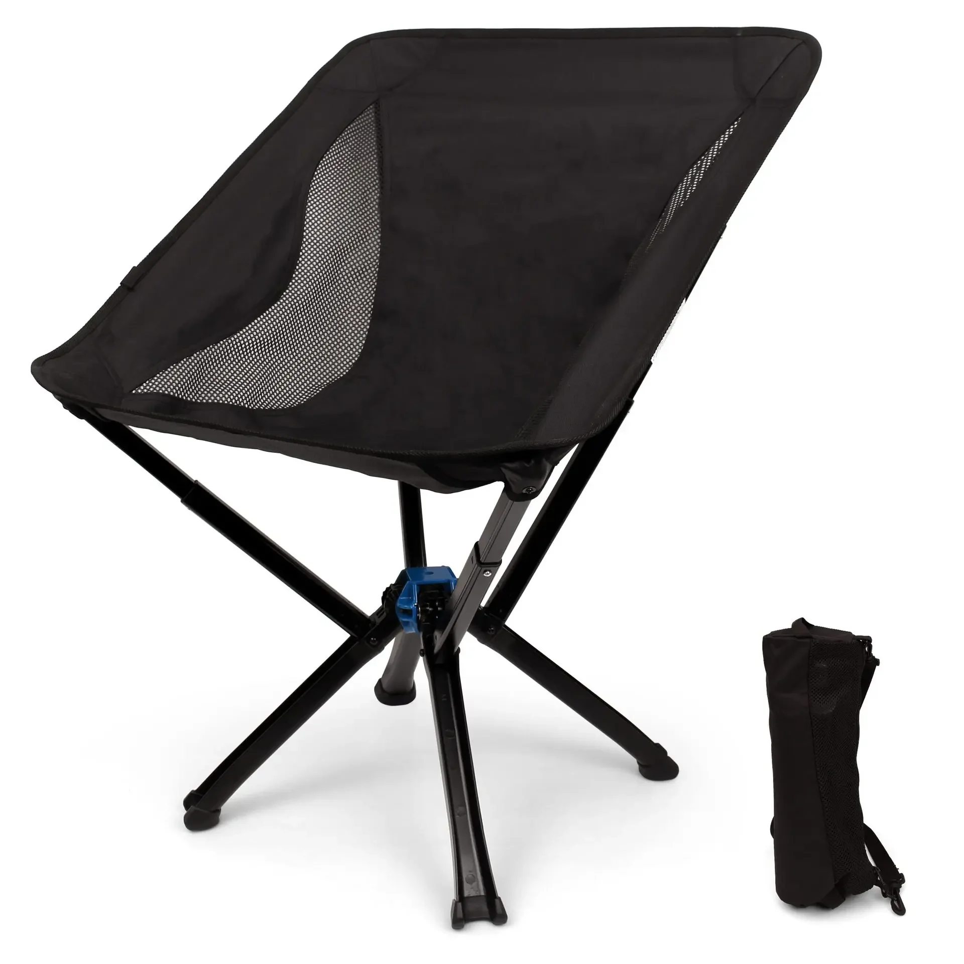 

High Quality Aluminium Camping Chair Popular Design Outdoor Moon Chair With Pocket Ultralight Folding Beach Chair