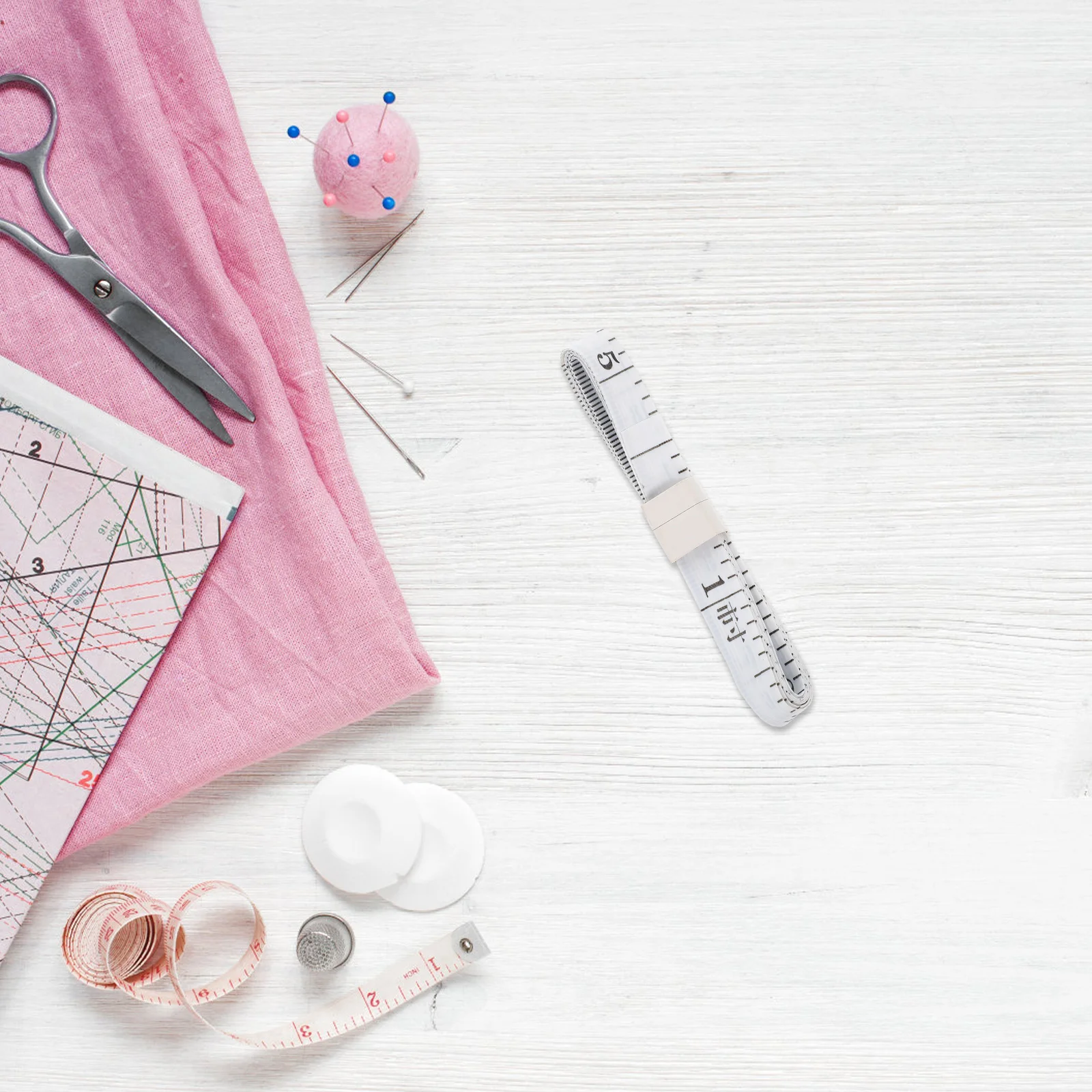 

50Pcs Compact Tape Measure Premium Quality Tailor Tape for Sewing DIY Home Use Easy Readable Measuring Supply Sewing Tool