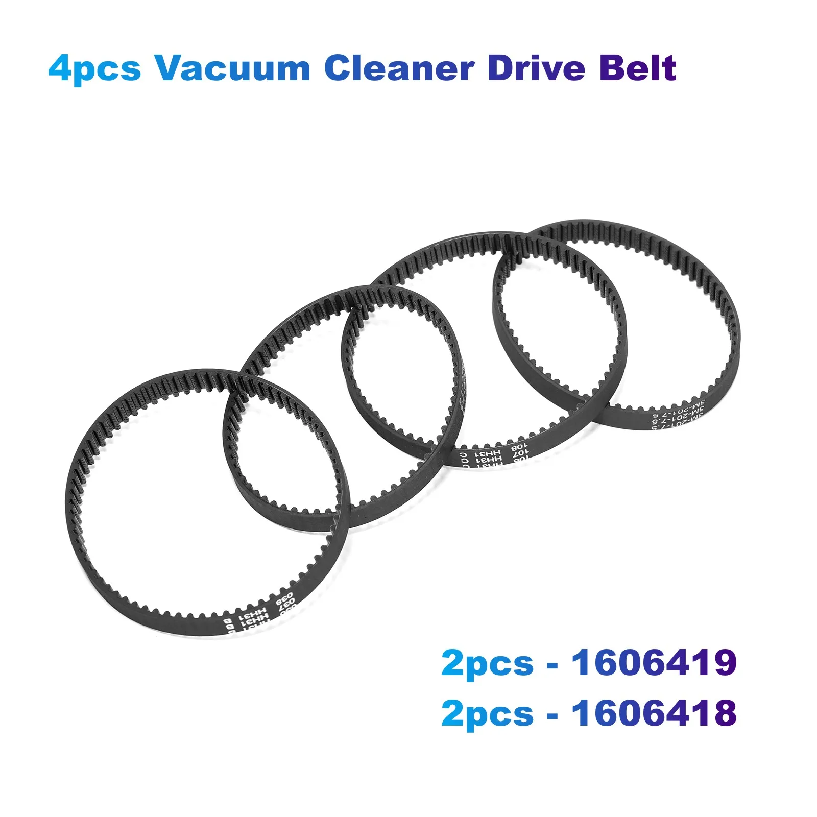 

4pcs Vacuum Cleaner Drive Belt 1606419&1606418 Compatible with Bissell ProHeat 2X Revolution 1548,1550,1551,15501,15504,15505