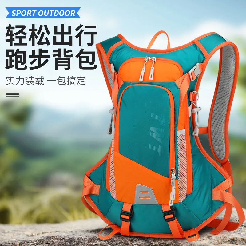 

Nylon lightweight and wear-resistant outdoor hiking bag, off-road cycling reflective strip waterproof sports backpack