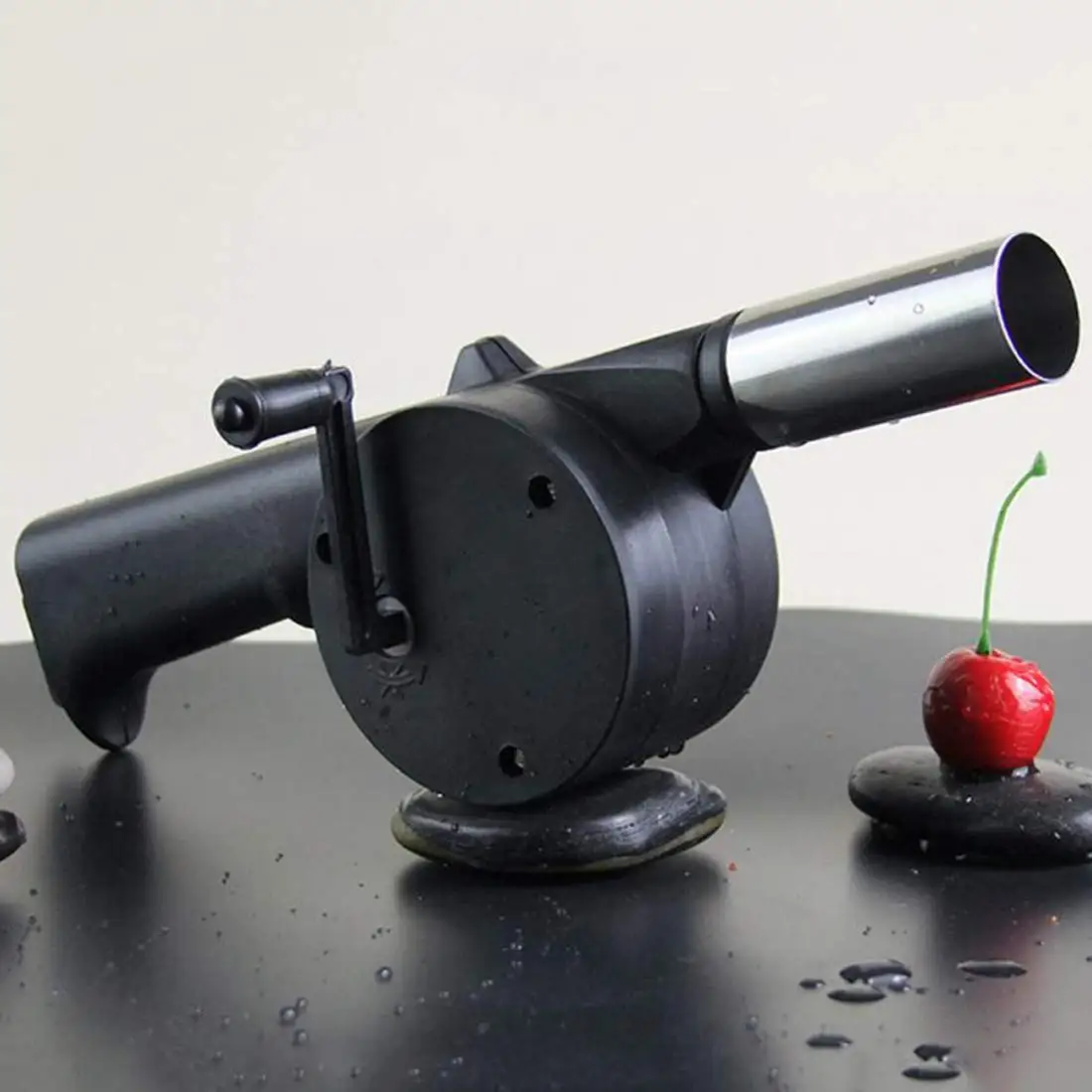 For Picnic Camping Outdoor Grilling Essentials Mini Hand-cranked Air Blower Portable BBQ Grill Fire Bellows Barbecue Fan