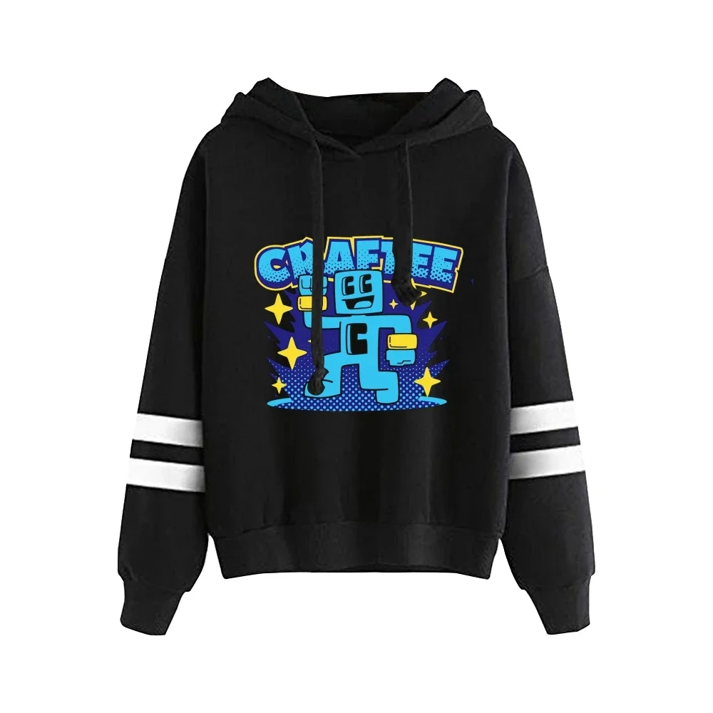 Craftee Level Up Hoodie Women Men Hooded Sweatshirt Streetwear Oversized Long Sleeve Fashion Harajuku Pullover Clothes for Teens