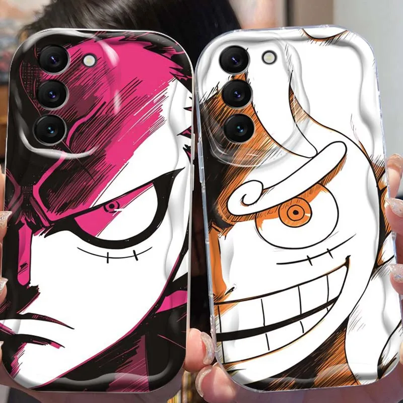 

Anime Cartoon Ones Piece Phone Case For Samsung Galaxy S25 S24 S23 S22 S21 S20 A16 A55 A05 A07 Ultra Plus FE 5G Wave Oil