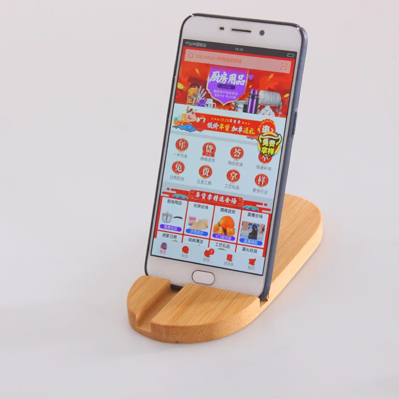 Новинка, держатель для телефона, универсальный держатель для телефона, бамбуковый деревянный стол, Защита окружающей среды