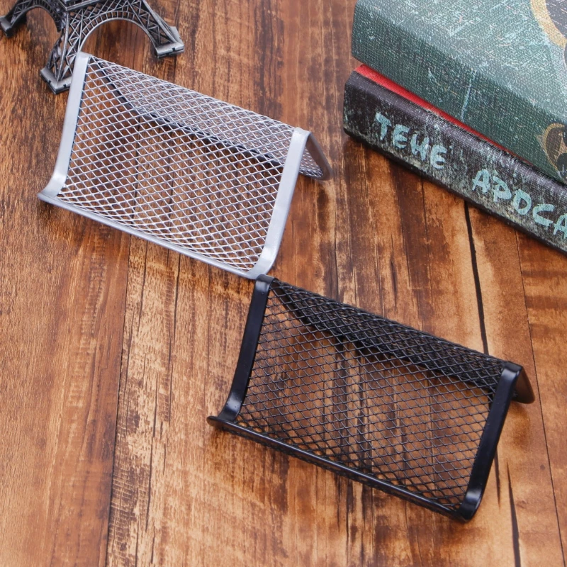 Metal Mesh Business Card Holder For Desk Office Business Card Holder Collection