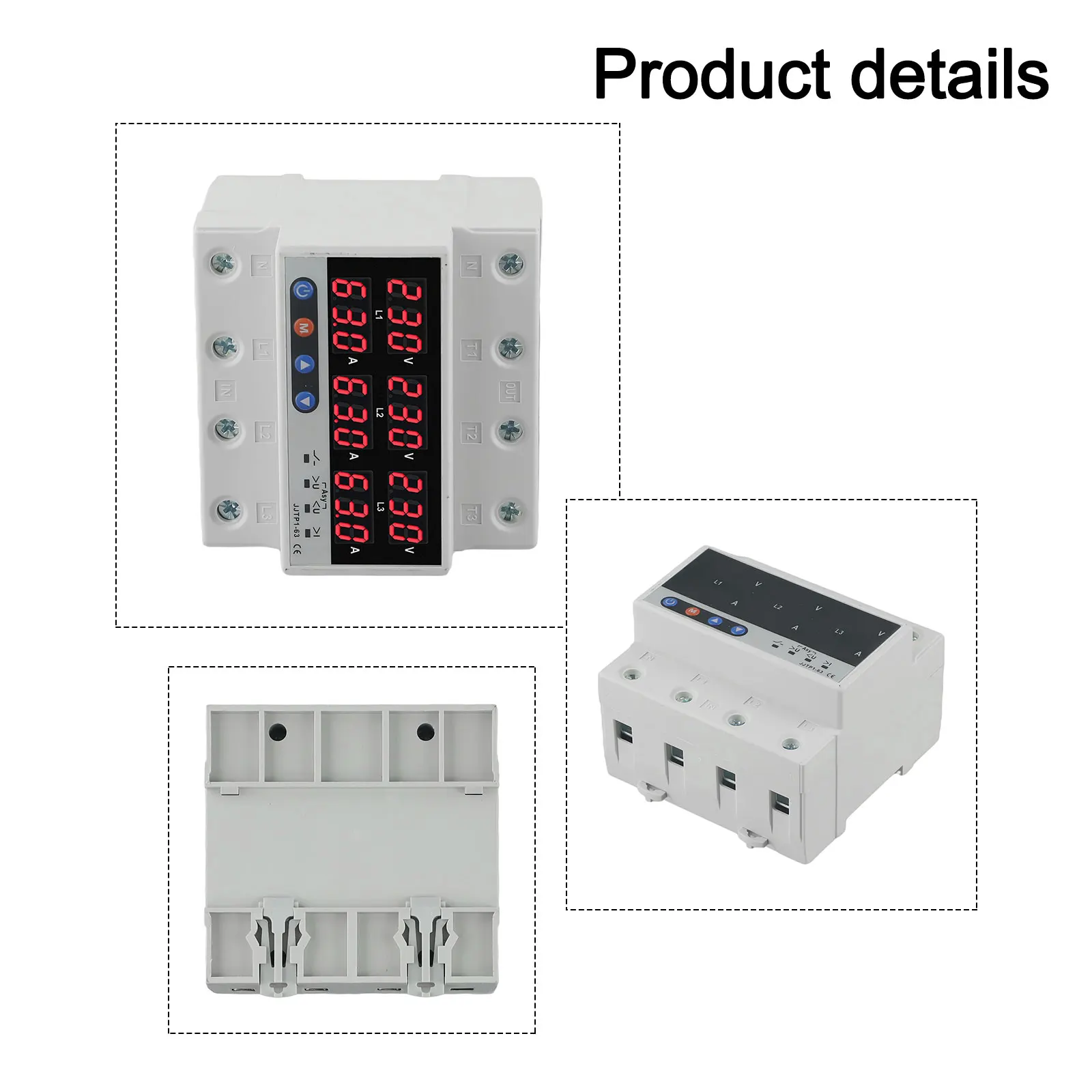 

Reliable OverVoltage and UnderVoltage Protector Premium Material Dual Digital Displays Comprehensive Protection