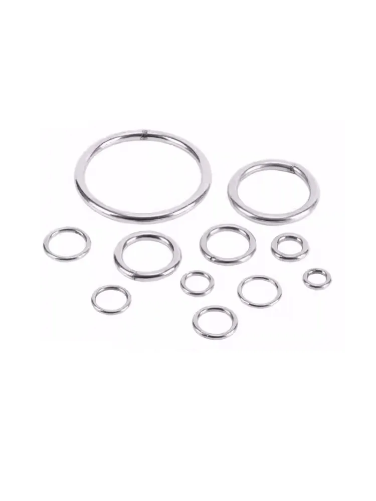 304 roestvrijstalen O-ring 15/20/30/40/50/60/70/80/90/100/120-500 mm buitendiameter 3/4 mm dikte omsnoering gelaste ronde ringen - afbeelding 2