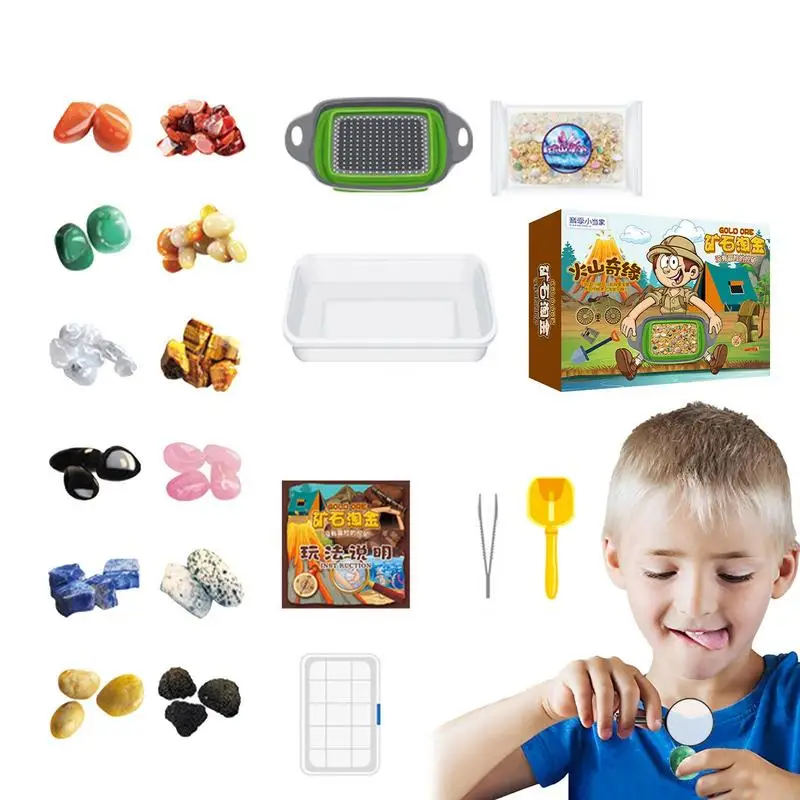 

Kids Gemstone Dig Science Kit Science Gem Digging Kit For Children Educational Fun Mining Science Activity Gift Sets For Boys