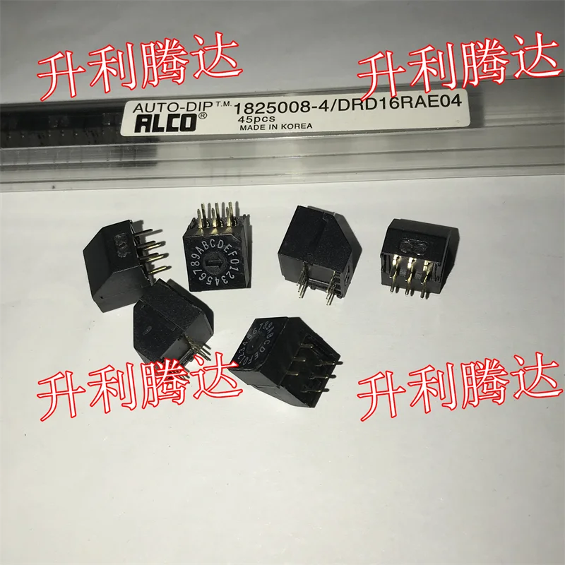 100% Original New  1825008-4/DRD16RAE04  DIP switch hex 16 position through-hole, right angle for tool rotary actuator  5PCS/LOT