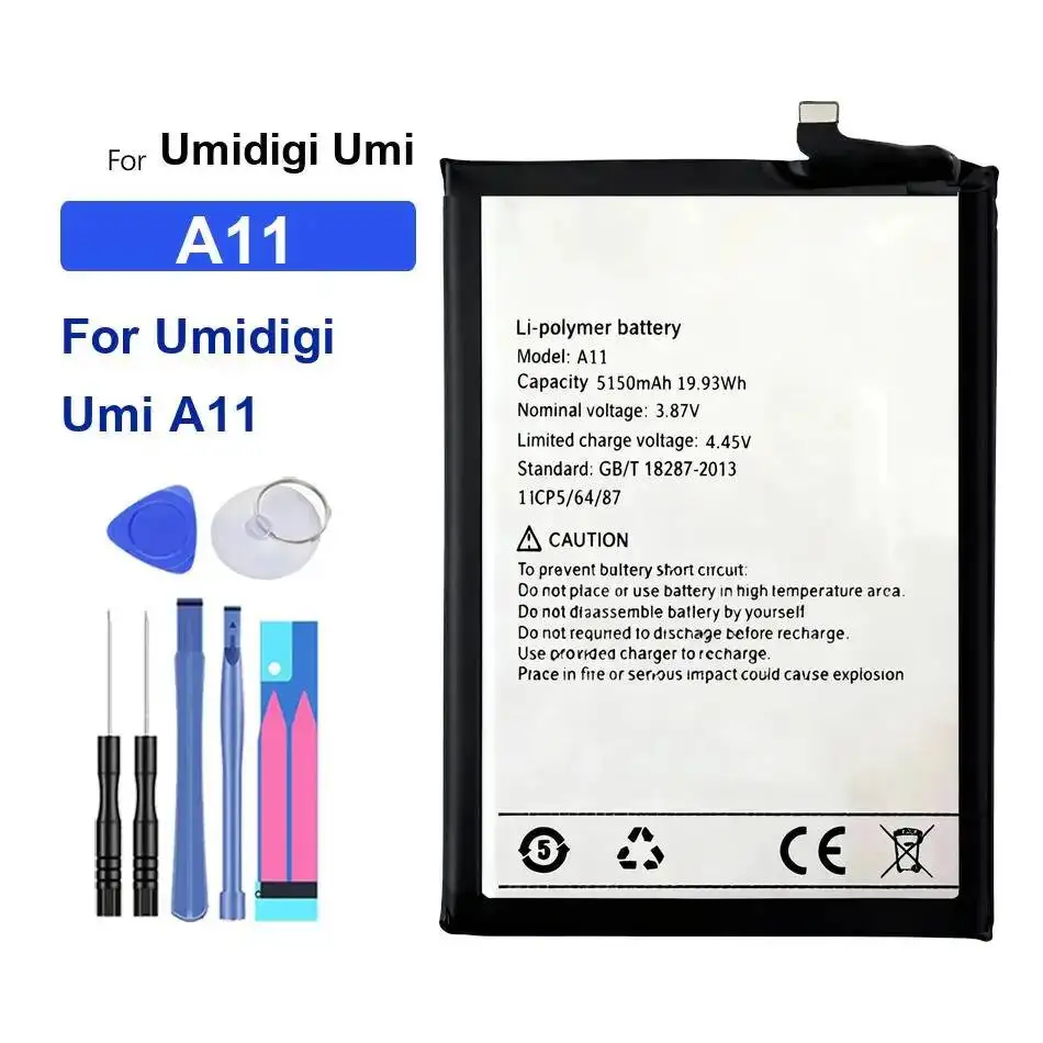 

5150Mah High-Capacity Long-Lasting Performance For Umidigi Umi A11 Mobile Phone Battery