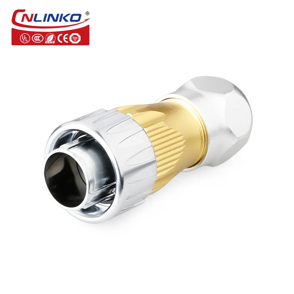 Cnlinko Dual Panel Mount Shielded RJ45 Weatherproof Connector Special connectors for automation equipment