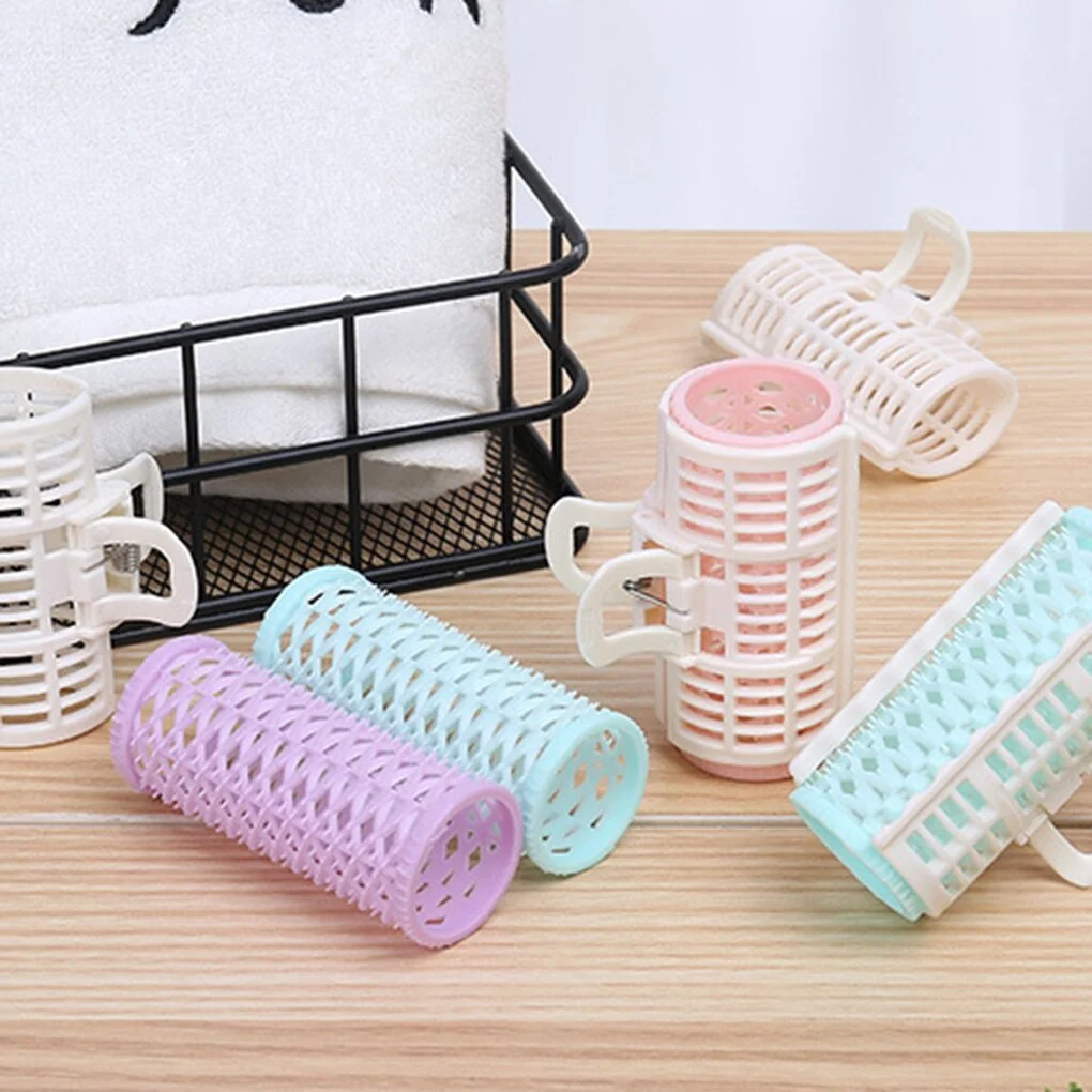 2PCS/Set Hair Curler Spring Clip Curlers DIY  Rollers Wavy dressing Barber  Styling Tools Random Color