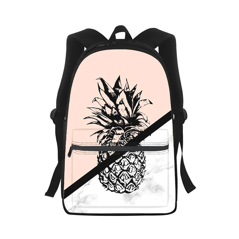 

Pineapple Fruits fresh Men Women Backpack 3D Print Fashion Student School Bag Laptop Backpack Kids Travel Shoulder Bag