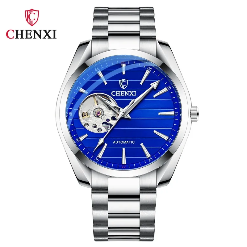 Fashion Chenxi Top Brand Men Automatic Mechanical Business Full Stainless Steel Waterproof Men\'s Wristwatches Reloj Hombre