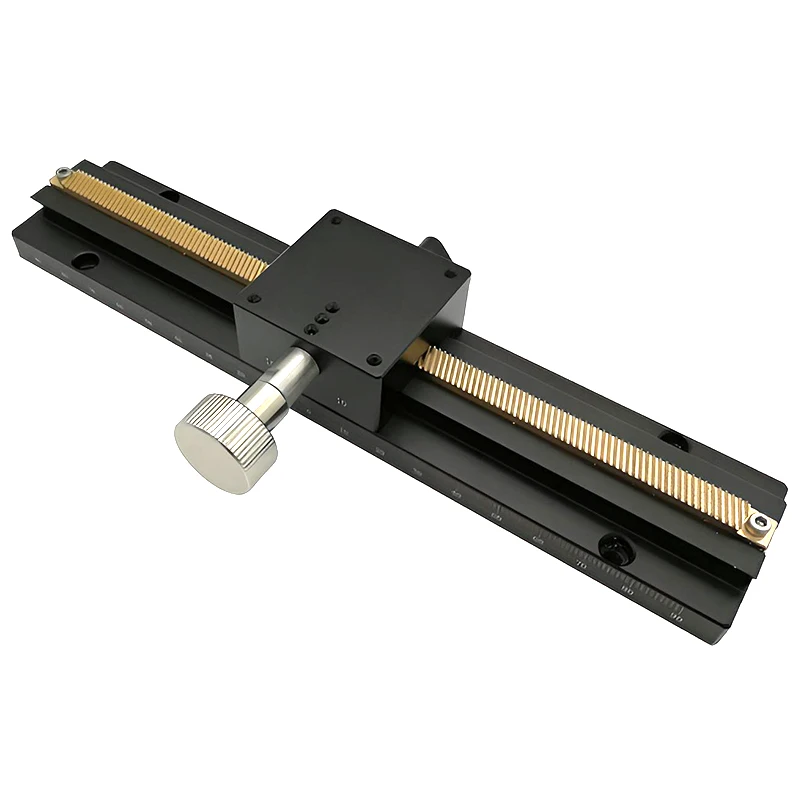 LWX60 Long Stroke Gear Rack Precision Displacement Slide LWX/Z25/40 Dovetail Groove Manual Fine Adjustment Platform