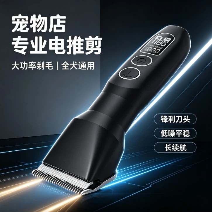 Professional Pet Electric Clipper High-Power Dog Grooming Trimmer Large Breed Heavy-Duty Shear Golden Retriever Husky Thick Coat
