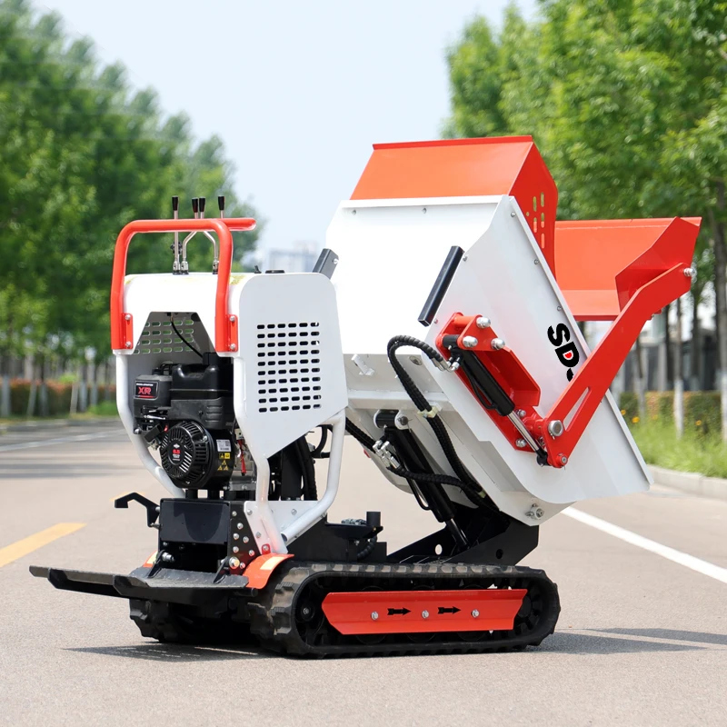 Imagem -06 - Fabricação Epa Mini Carregador 500kg Jardim Pequena Esteira Mini Dumper com Motor Diesel Gasolina para Atacado Preço de Fábrica