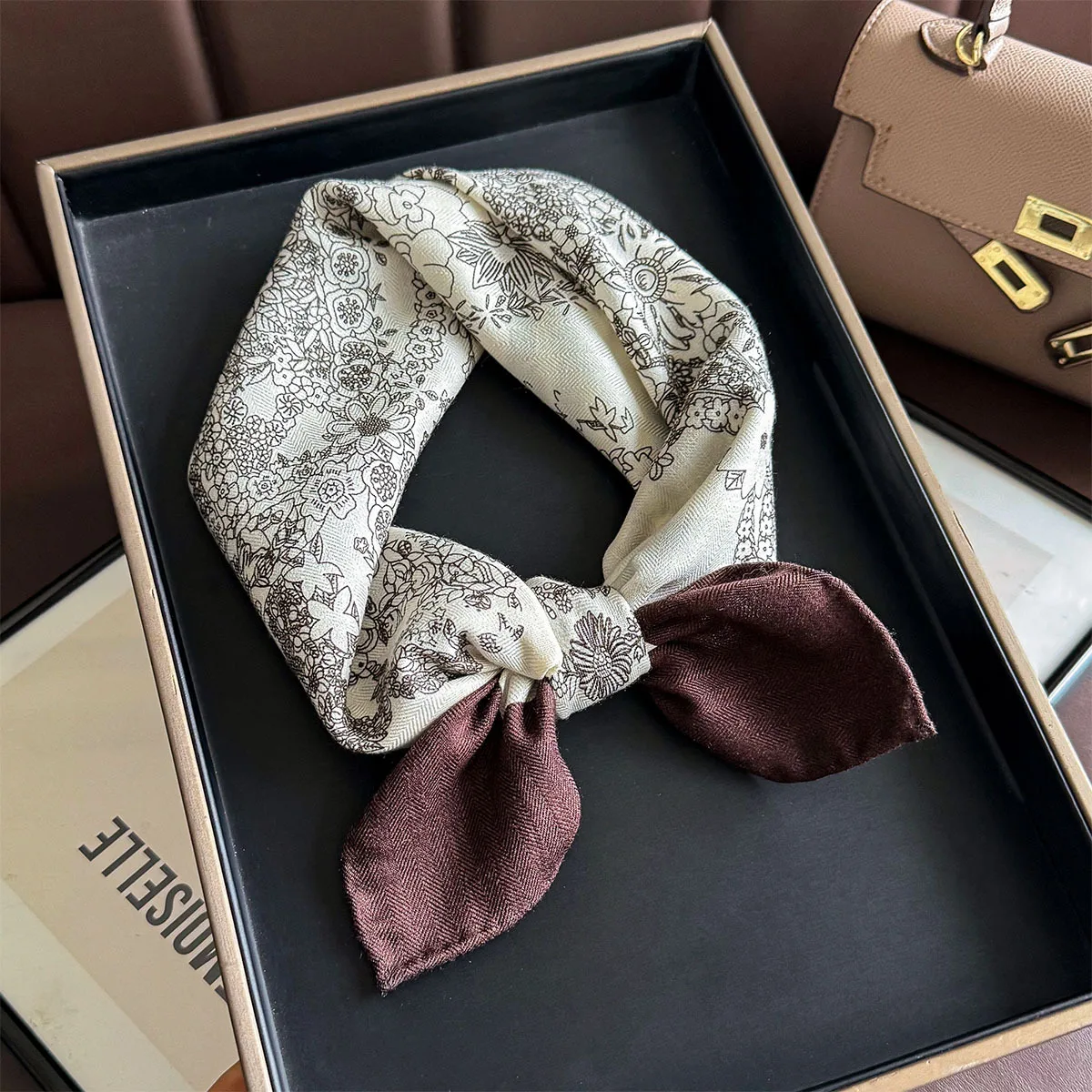 

Шелково-шерстяной квадратный платок для женщин: мягкие шарфы, повязки для волос, накидки на шею, головные платки, шали, фуляры, банданы, галстуки, аксессуары для волос и сумок