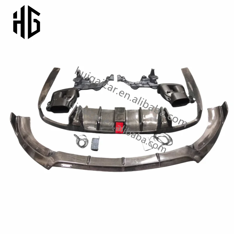 

Комплект обвеса из высокоуглеродистого волокна W213: передний сплиттер, задний диффузор, спойлер, крышка багажника в стиле Braus для Mercedes-Benz E-класса W213