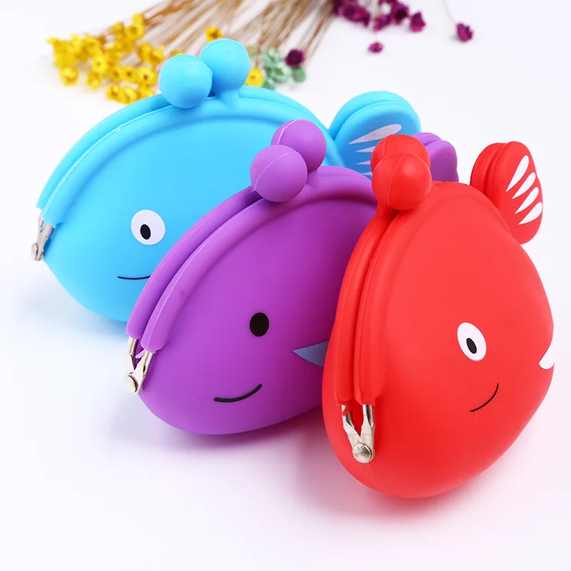 Cute Fish Silicone Change Wallet