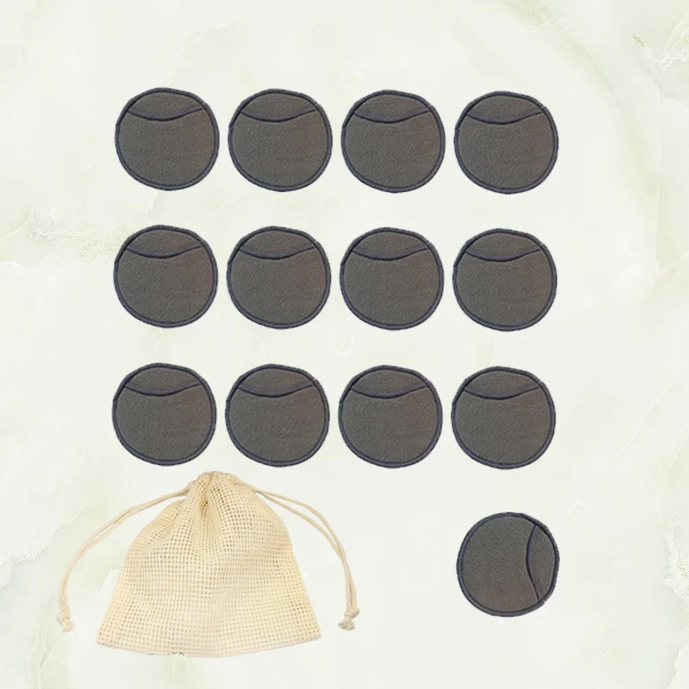 14 ชิ้นไม้ไผ่เส้นใยแต่งหน้า Remover Pads ล้างทําความสะอาดได้ Face เครื่องสําอางค์นุ่มผิวอ่อนโยน Travel Gym