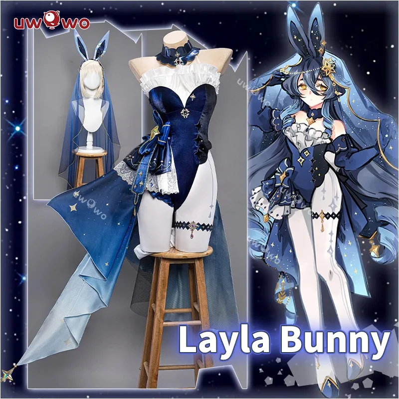 XT8LAST BATCH UWOWO Suit Genshin Impact Fanart Layla Cute Bunny Ver. الزي التنكري @ XT6!