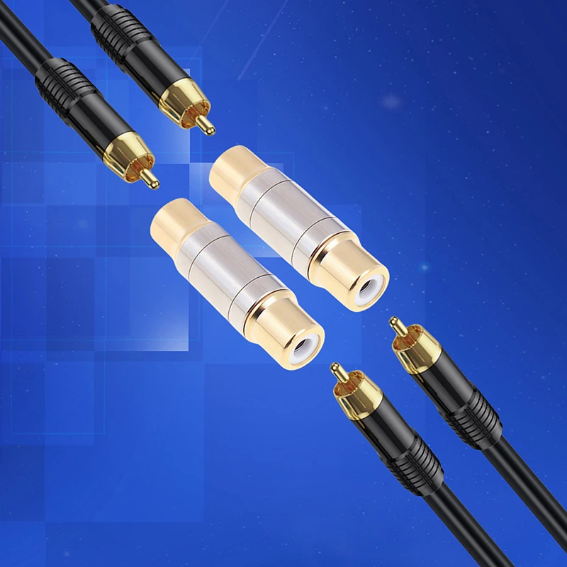 1/2 шт. двойные разъемы аудио адаптер «мама-мама» конвертер микрофон AV адаптеры для домашнего усилителя динамик