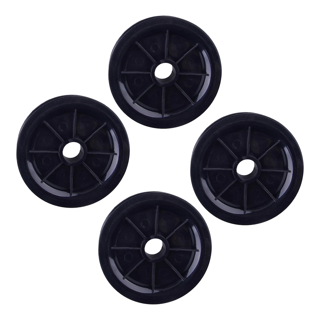 

68804-25080-71 68855-25150-71 4pcs Hose Sheave Pulley Black Plastic Fit For Toyota Forklift 02-6FD 02-6FG 40-6FG 42-6FG 6FD10