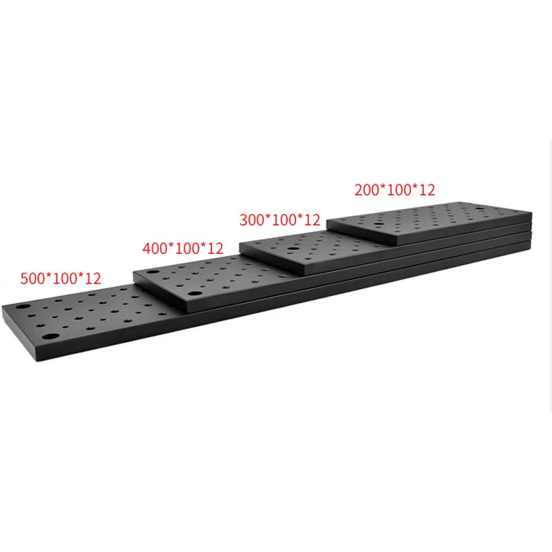 Optical Flat Plate Optical Experimental Breadboard Hard Aluminum Honeycomb Vibration Isolation Working Platform 300x100x12MM