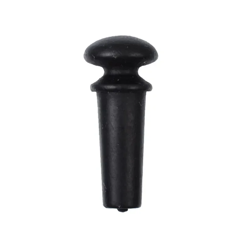 5Pcs Ebony Guitar Strap Endpin Button with 4.0mm Green White Pearl Shell Dot