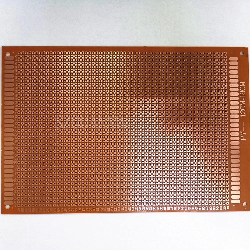 5pcs 12x18 12*18cm Single Side Prototype PCB Universal Board Experimental Bakelite Copper Plate Circuirt Board yellow