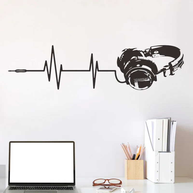ملصقات حائط من الفينيل ثلاثية الأبعاد لسماعات الألعاب الصوتية للمنزل وغرفة نوم الأطفال وغرفة الألعاب ومنطقة الألعاب ومقهى الإنترنت والديكور الفني