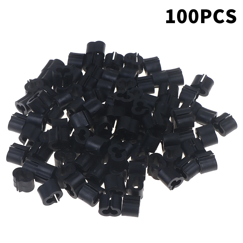 100pcs Y-Shaped Plastic Connectors - DIY Wire Mesh Fastening Clips For Pet Cage Linking - Shelf Clips