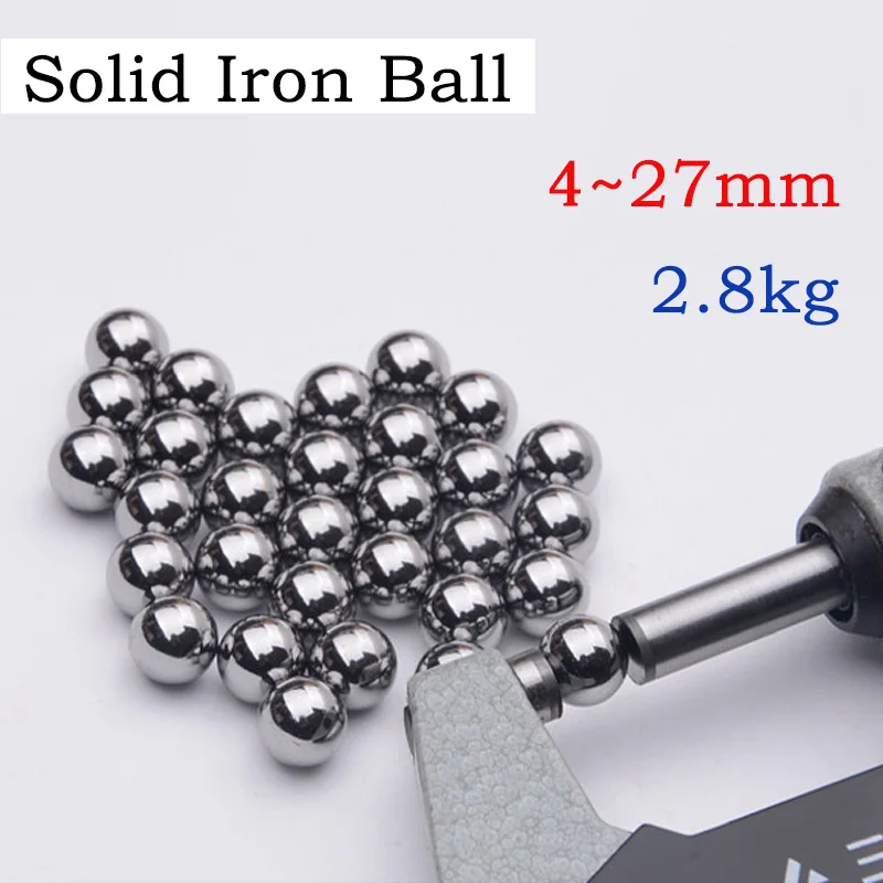 

2.8KG 34~10000pcs 4~27mm Non Quenched Solid Iron Ball Precision Pellet Round Smooth Roller Ball ﻿