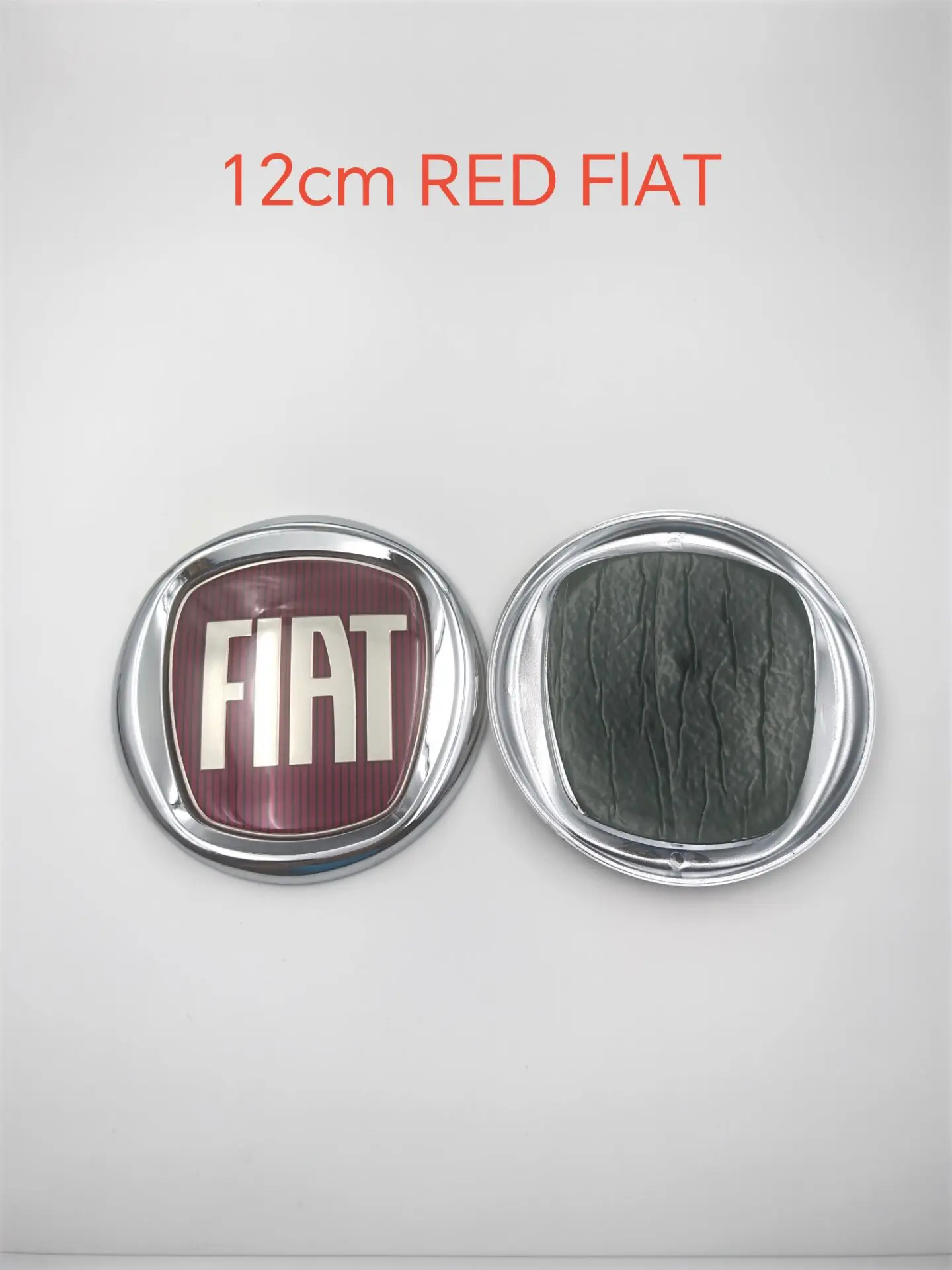 Emblema ABS de 12cm, 120mm para Capô de Carro FIAT - Acessório para Doblo, Tipo, Panda, Ducato, Fiorino, Grande Punto, 500X, 500, Freemont, Stilo