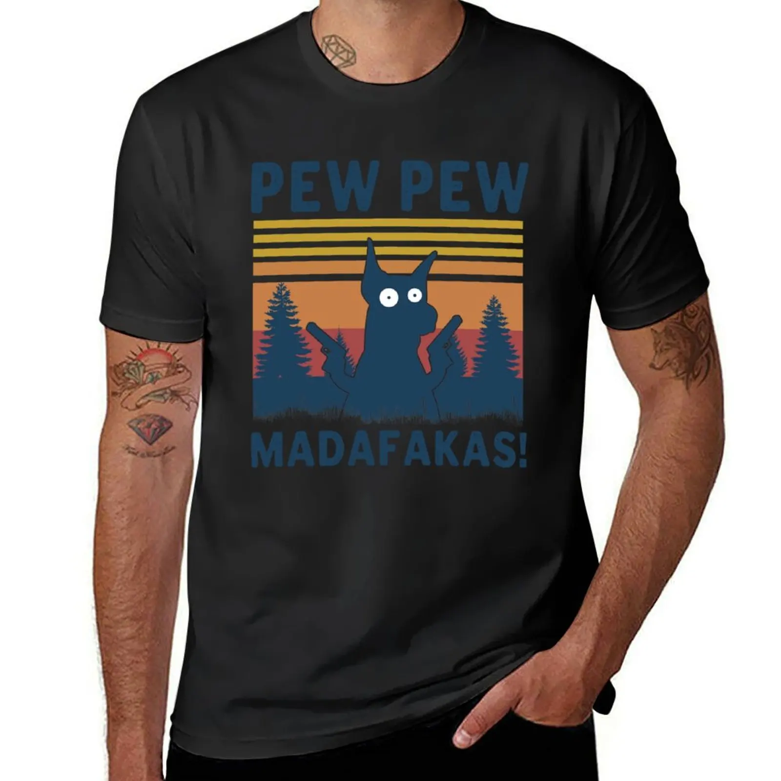 doberman pew pew madafakas ! T-Shirt for a boy shirts graphic tees men clothing