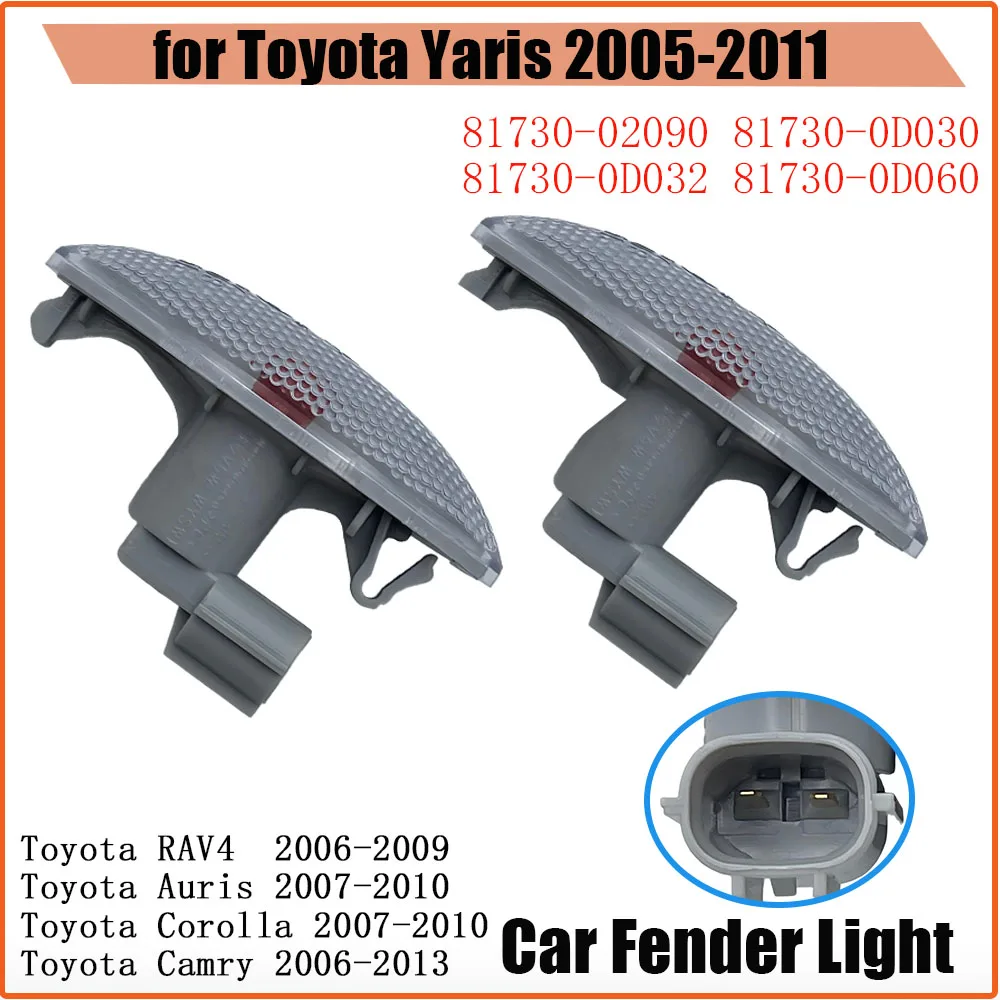 Car Fender Light Side Turn Signal Lamp For Toyota Yaris 2005-2011 RAV4 2006-2009 Auris 2007-2010 81730-02090 Corolla 2007-2010