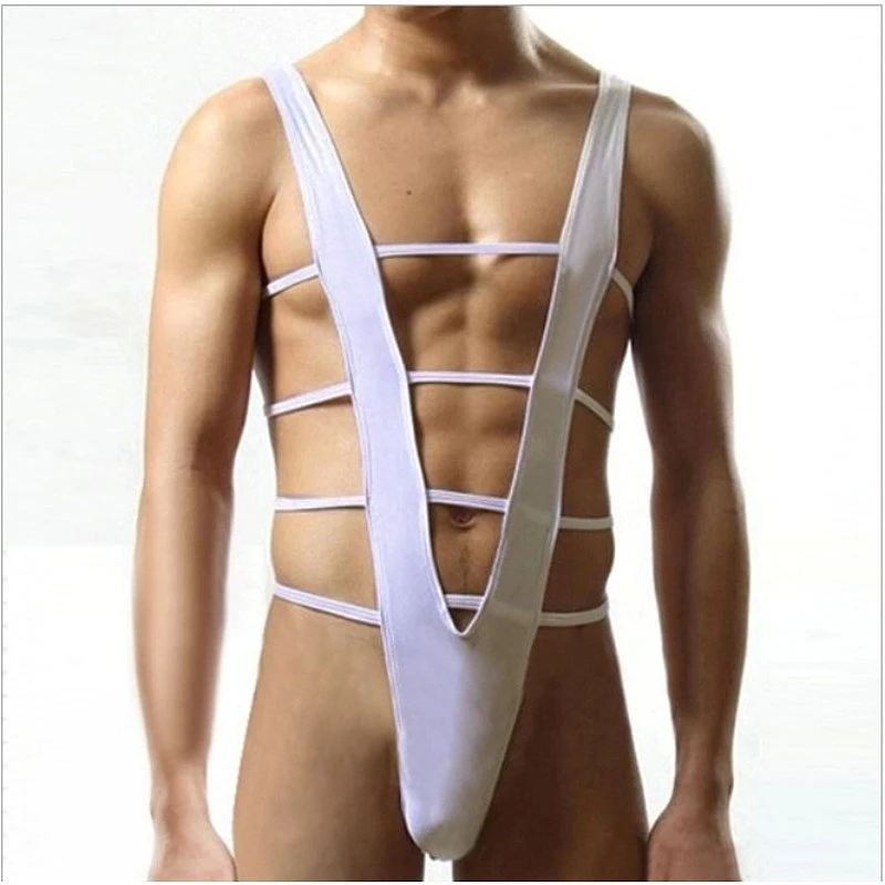 

Exotic Bodysuits Elastic Straps Men's Sexy Lingerie Hollow Out Tight Fitting Male Jumpsuit Underwear Temptation Youth Bodysuit