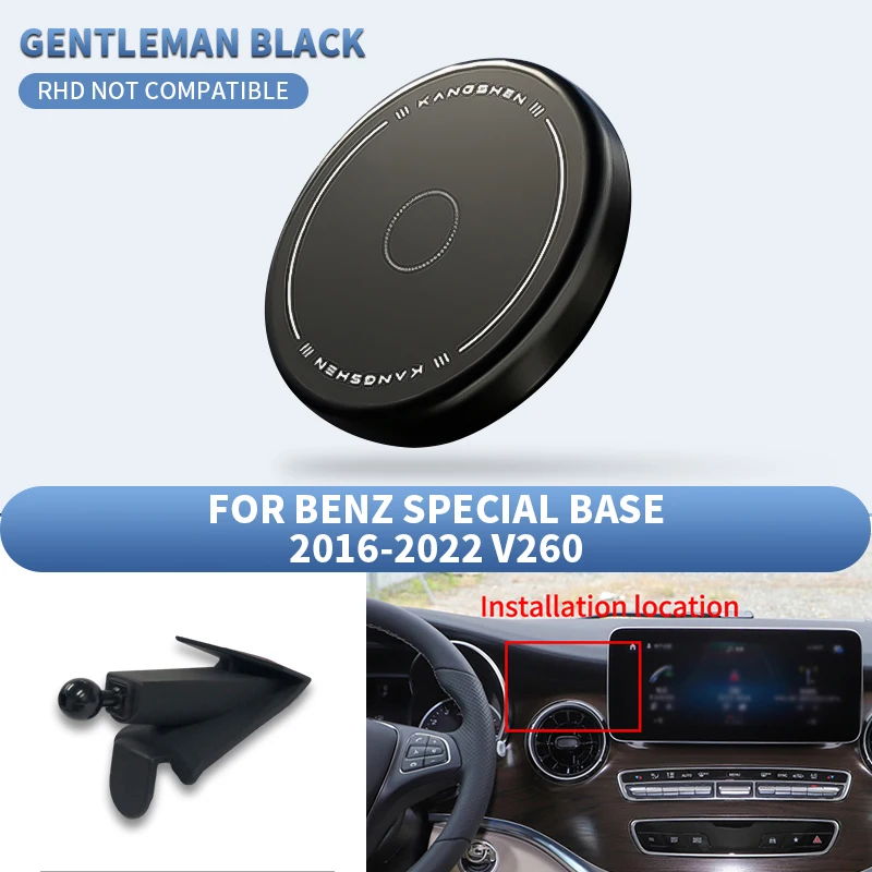 Magnetic Air Vent Phone Holder Car Smartphone Mount Interior Accessory for Mercedes‑Benz V Class V260 W447 2016‑2022 Fits All Smartphones