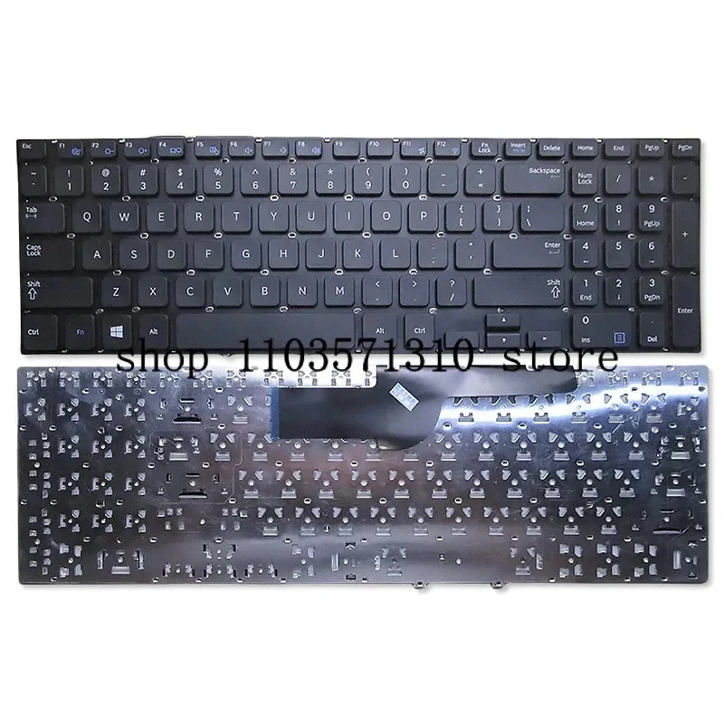 Teclado de laptop americano para Samsung NP550P5C 550P5C-S01 550P5C-S02 550P5C-T01 NP355E5X 355E5X 355V5X NP355V5X E5C V5C Preto
