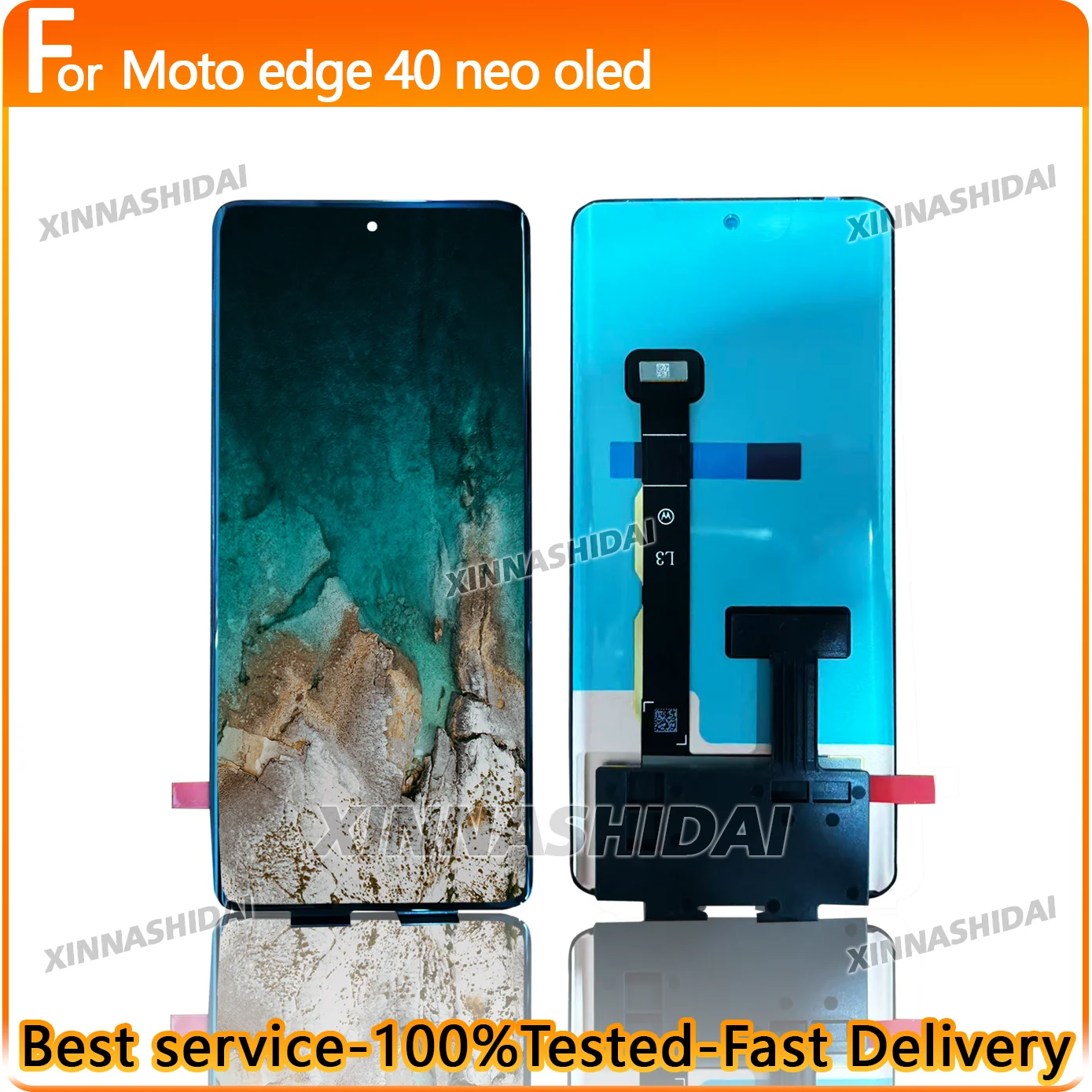 NEW  Super OLED LCD For Motorola Moto Edge 40 Neo LCD Display LCD Screen Touch Panel Digitizer NO Frame Assembly