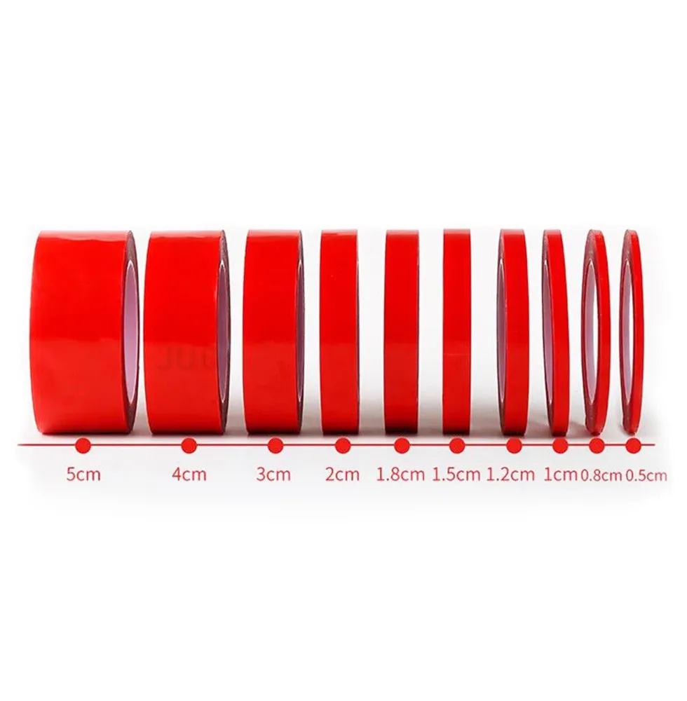 3M 5mm 6mm 8mm 10mm 12mm 15mm Double Sided Adhesive Super Strong Transparent Acrylic Foam Adhesive Tape No Traces Sticker