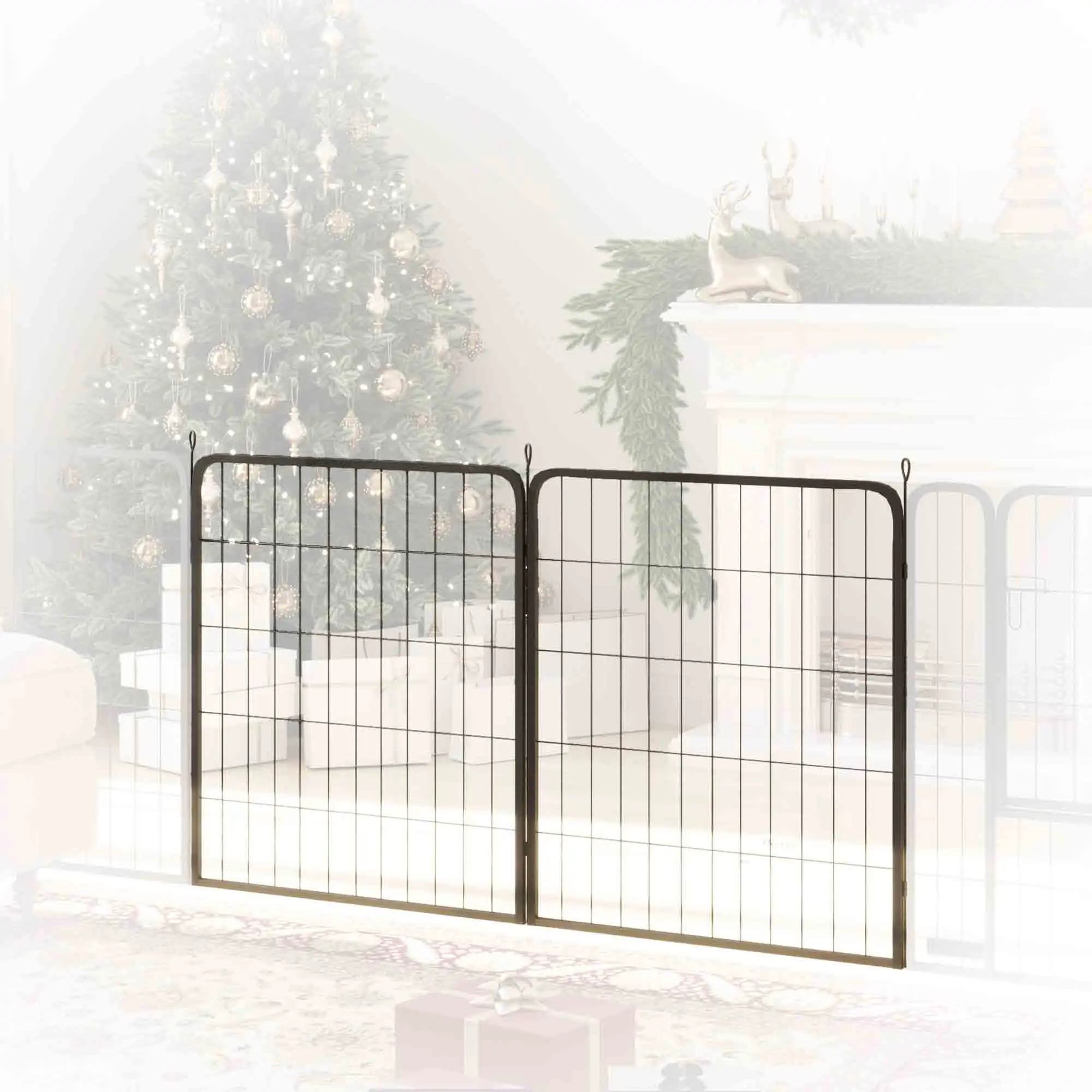 PawHut 2 Piece Expansion Pack Dog Pen for 80cm High Animal Pen