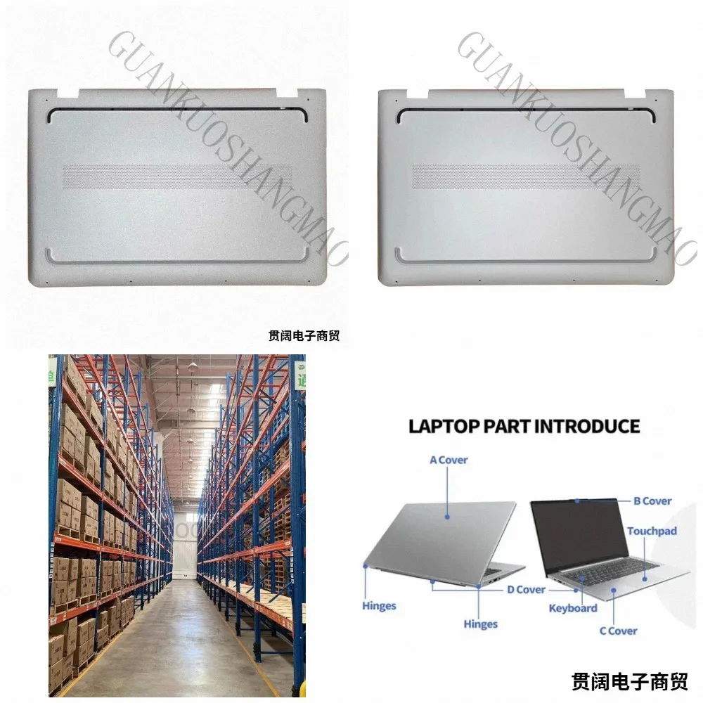 HJY...is suitable for HP ENVY 15-AS 15T TPN-I125 Bottom Case Base Cover in silver color