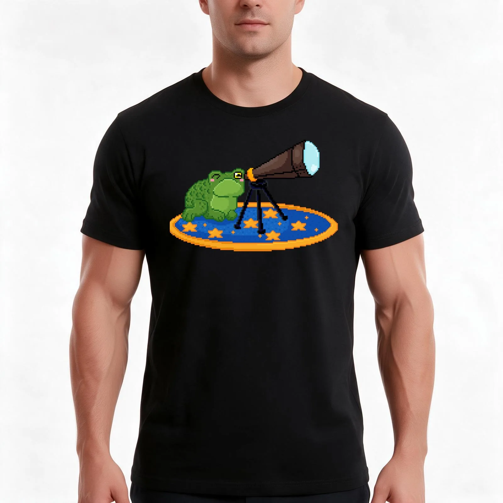 Peeper the Observation Frog Oversized T-Shirt, Summer Casual Cotton Tee, Oversized Streetwear Tops, Vintage Graphic Print