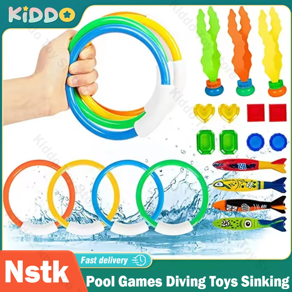 

Nstk Pool Games Diving Toys Sinking Toy Multicolor Cartoon Pool Sinking Toys Creative Swim Dive Toy Set Swimming Pool Accessory