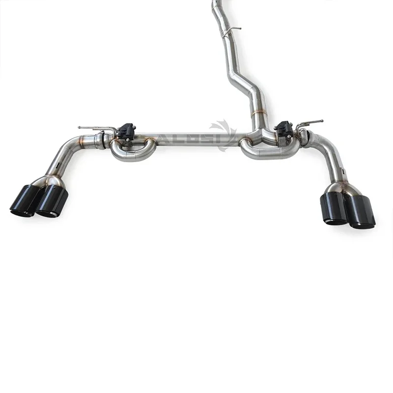 Stainless Catback System 530/530i G30 2.0T B48 2018-2024 Exhaust Pipe with Control and 4 Carbon Fiber Tips