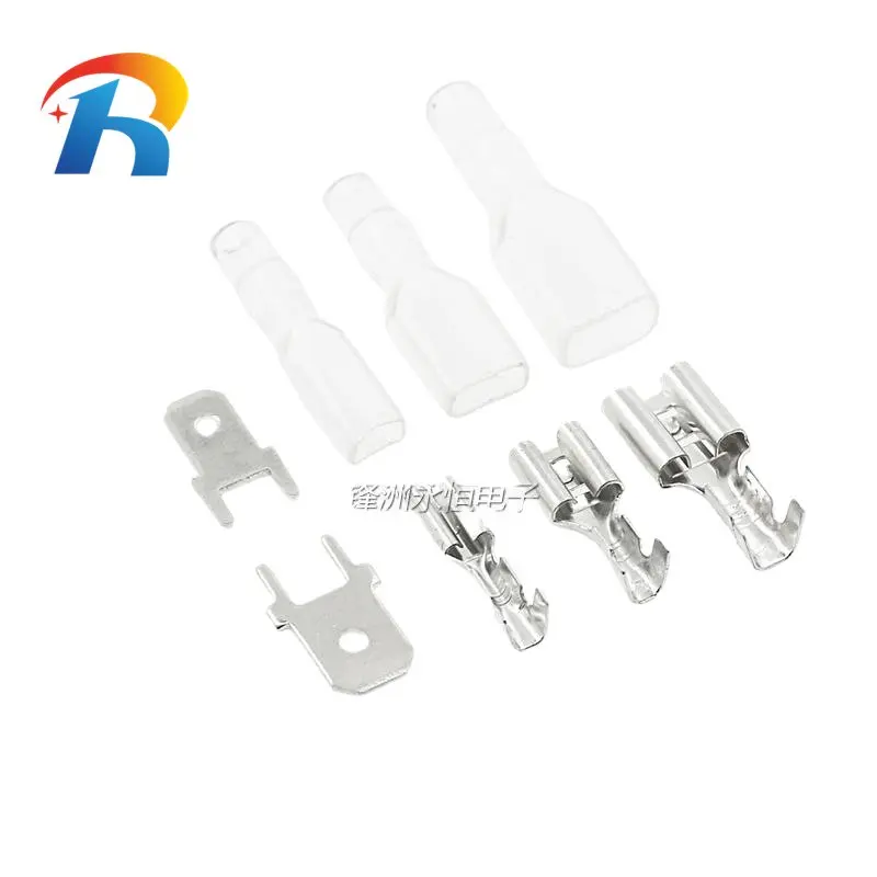 100PCS 2. 8mm/4.8mm/6.3MM Hook Switch/Sheath/Insert Connector/Boat-Shaped Switch Cold Compression Terminal/Cold-Pressed Terminal