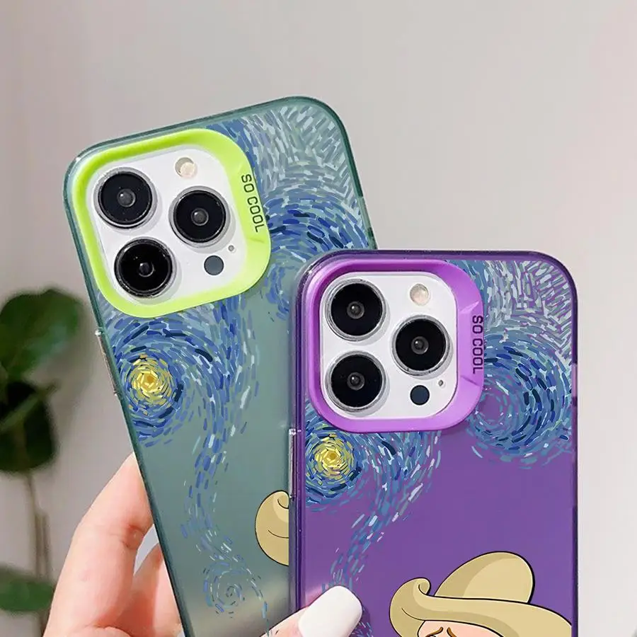 Miękka obudowa na iPhone'a 17 Air 11 12 13 Pro Max 14 15 16 Plus 16e Art Van Gogh Creative Design